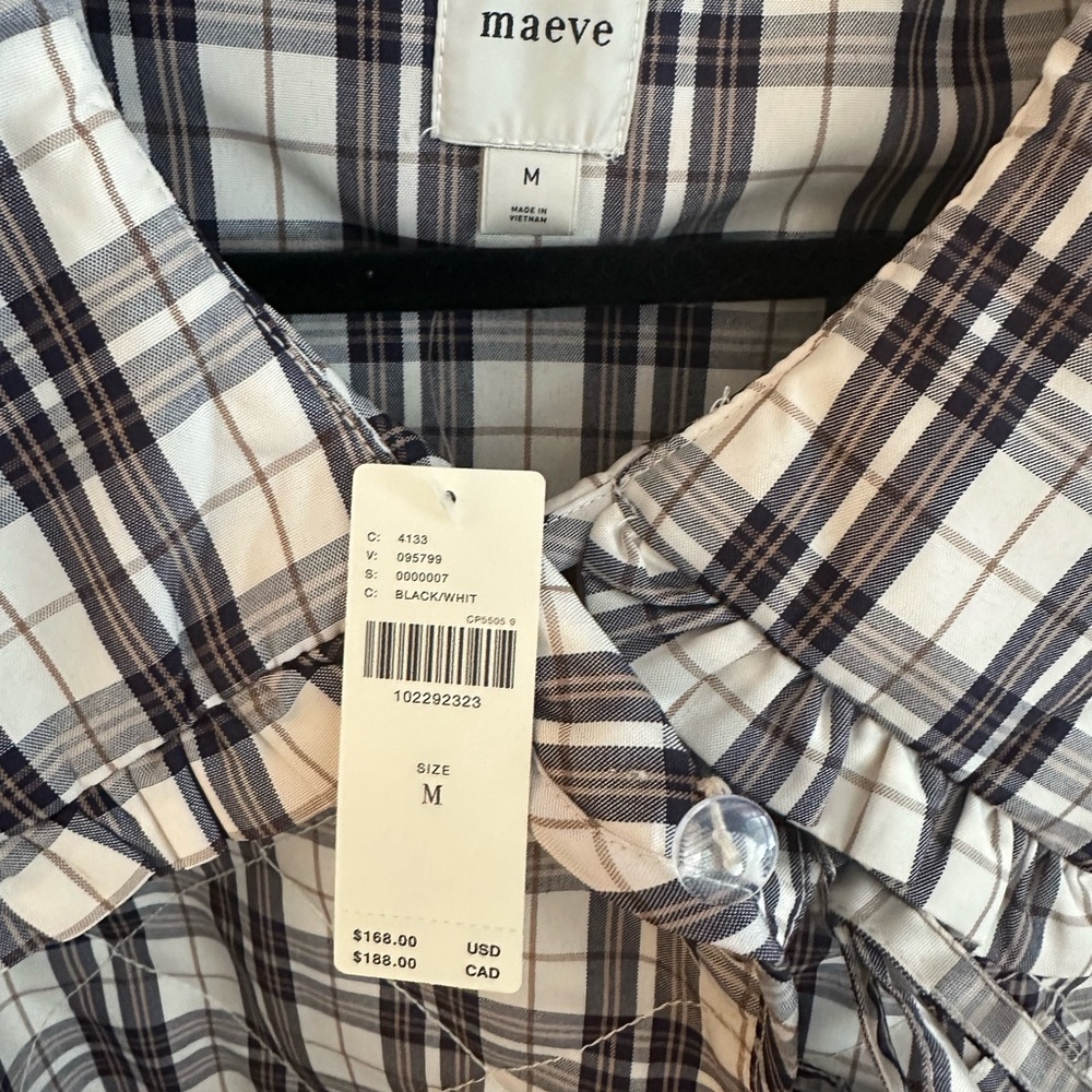 Maeve Hazel Quilted Plaid Jacket - Picture 5 of 6